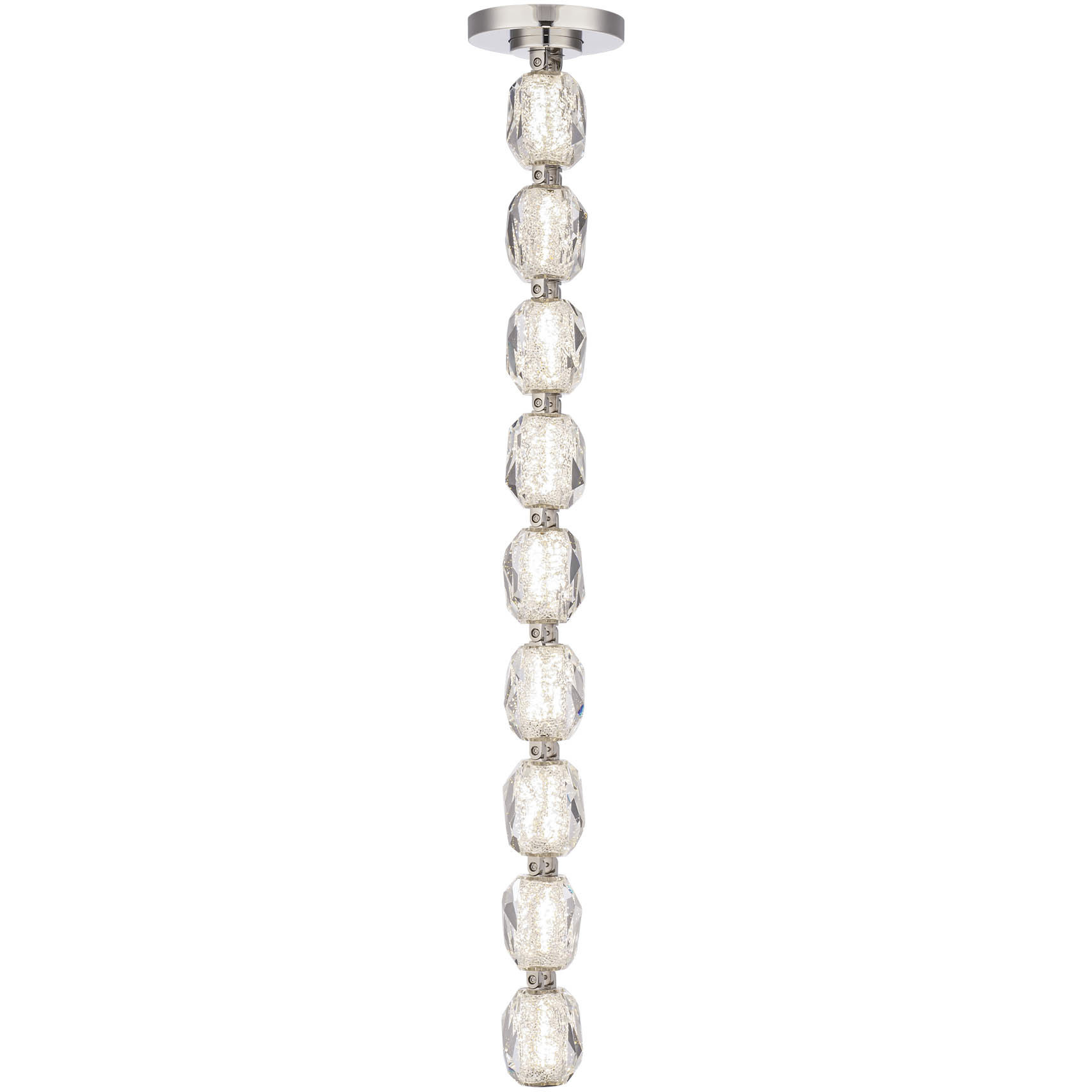 Forever Seduction LED 33.6 inch Polished Nickel Modular Pendant Ceiling Light, Remote Driver