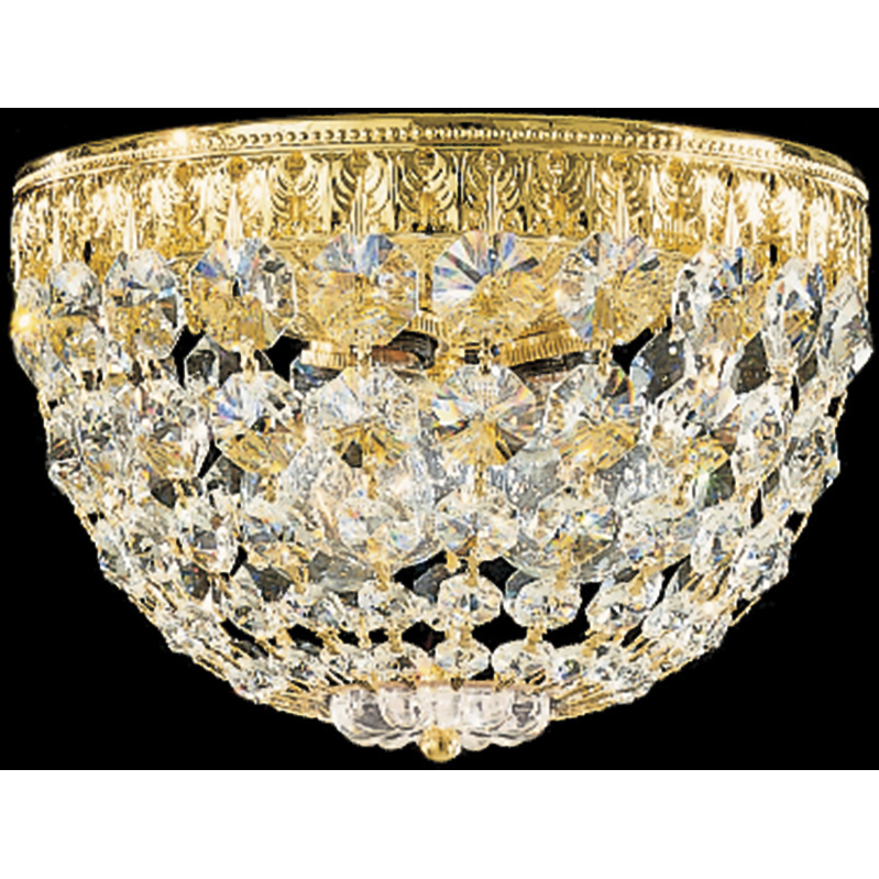 Signature Legacy Petit Crystal 3 Light 8 inch Antique Silver Flush Mount Ceiling Light in Radiance