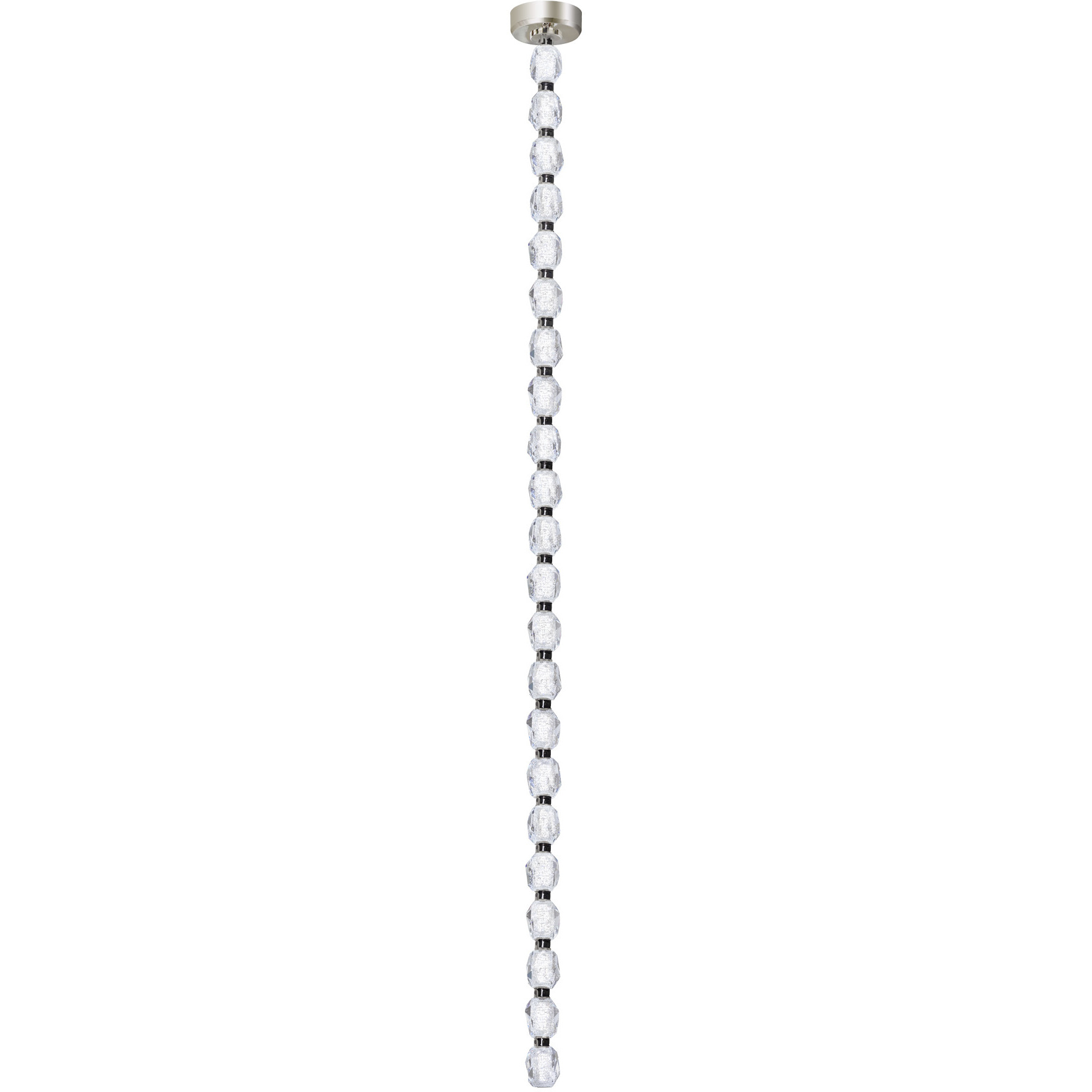 Forever Seduction LED 81.6 inch Polished Nickel Modular Pendant Ceiling Light, Driver in Canopy