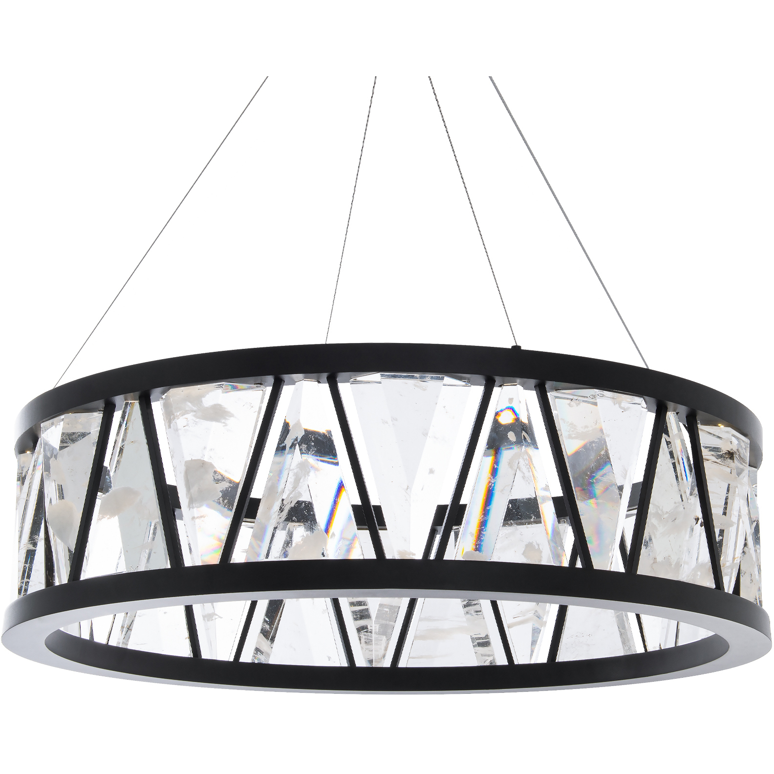 Beyond Corinth LED 32.13 inch Black Chandelier Ceiling Light, Beyond
