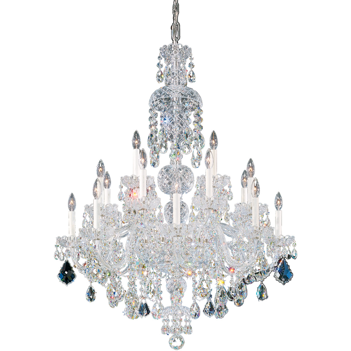 Olde World 25 Light 36 inch Silver Chandelier Ceiling Light in Polished Silver, Olde World Spectra