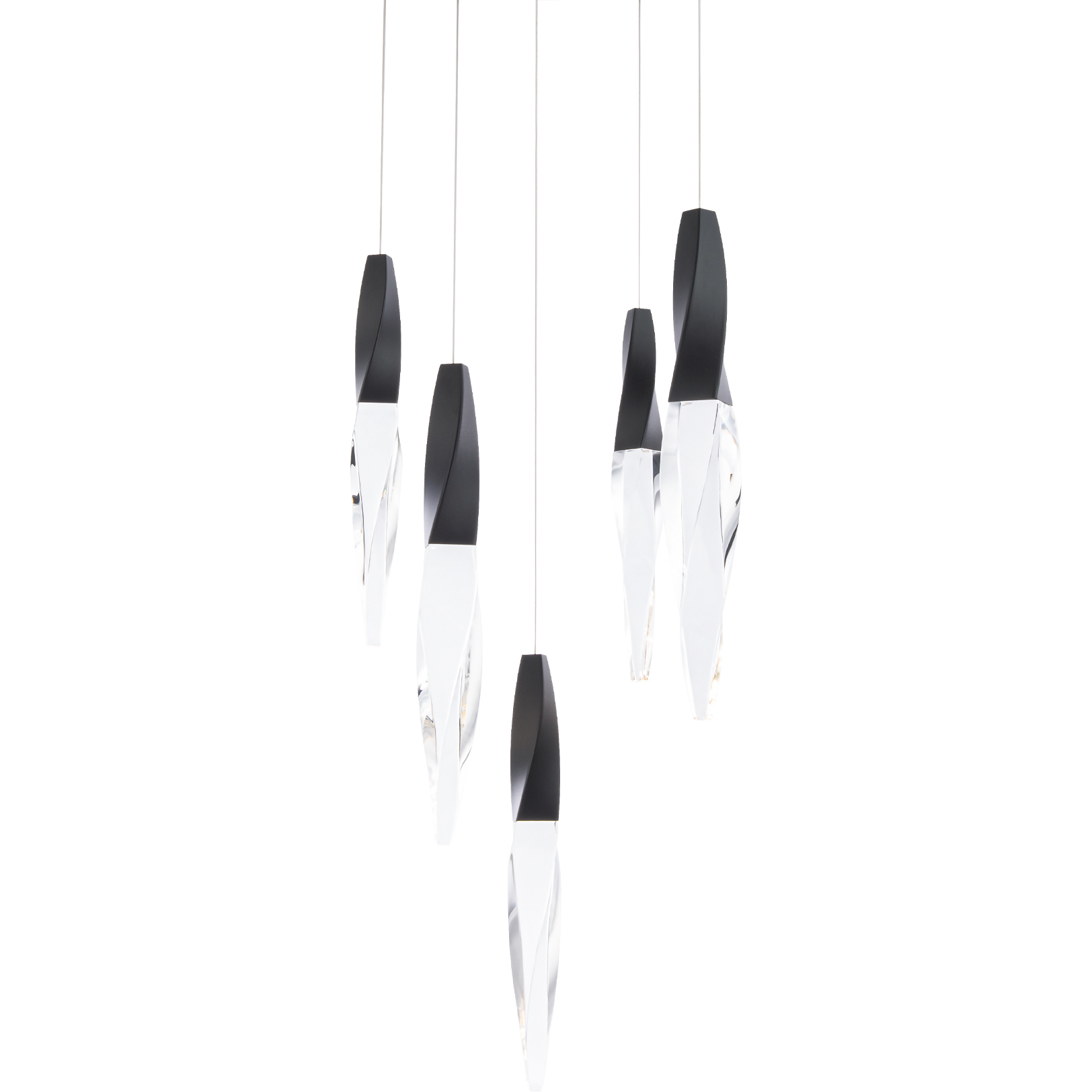 Beyond Kindjal LED 17 inch Black Multi-Light Pendant Ceiling Light, Beyond