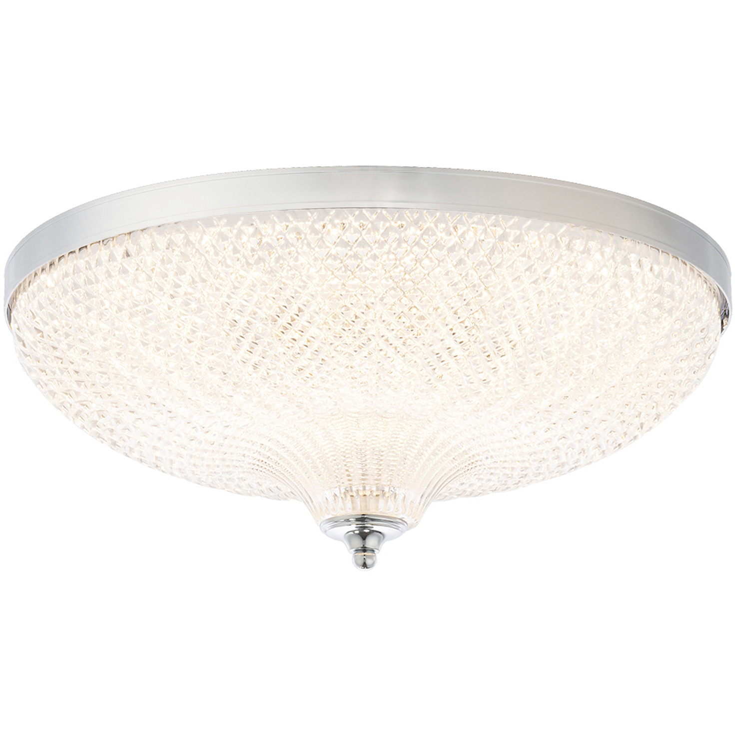 Signature Roma LED 16.25 inch Polished Chrome Flush Mount Ceiling Light, Schonbek Signature