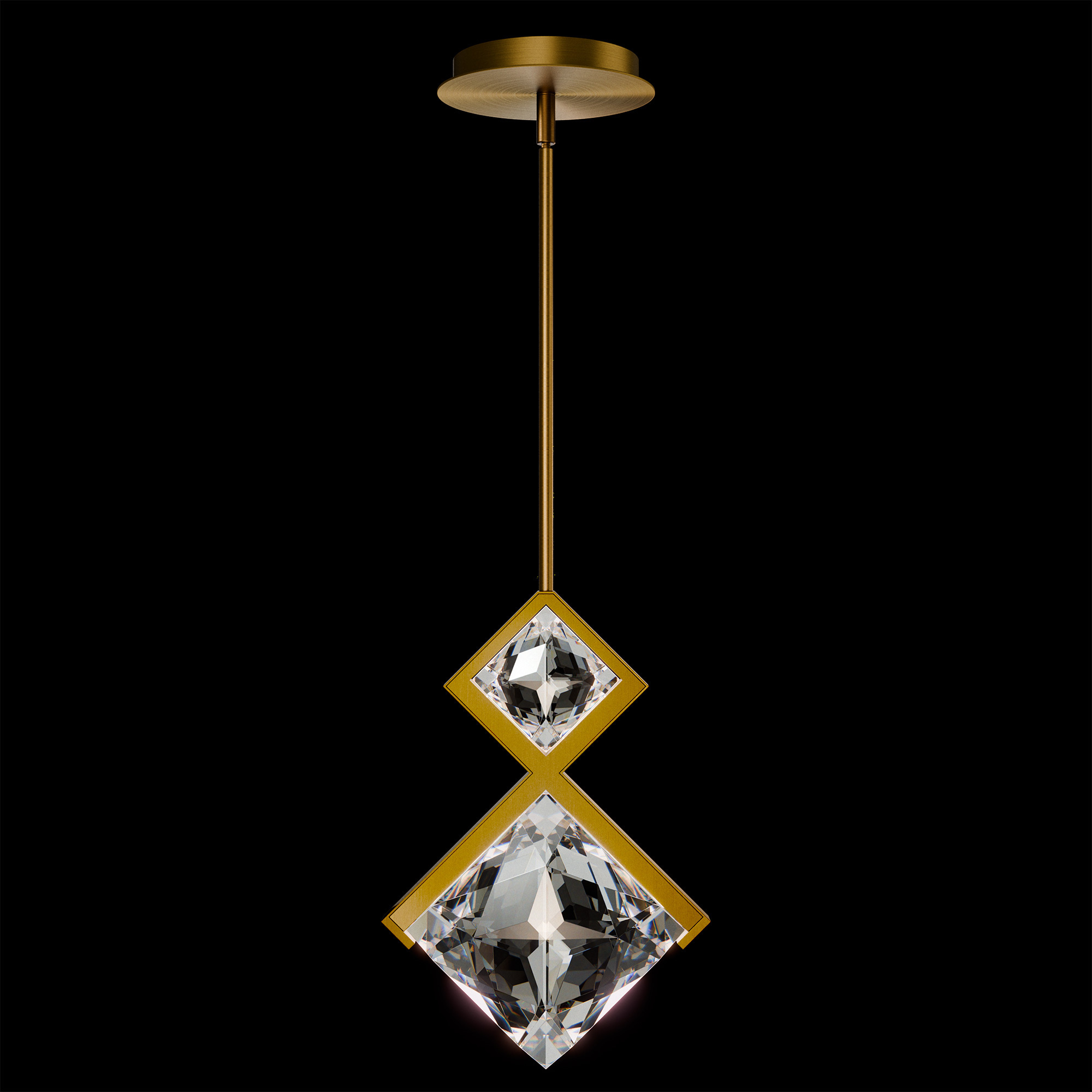 Signature Diadem LED 2.82 inch Black Mini Pendant Ceiling Light