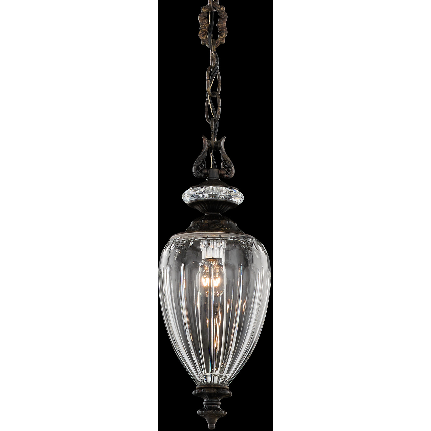 Signature Dyana 1 Light 5 inch Heirloom Bronze Mini Pendant Ceiling Light, Small Urn