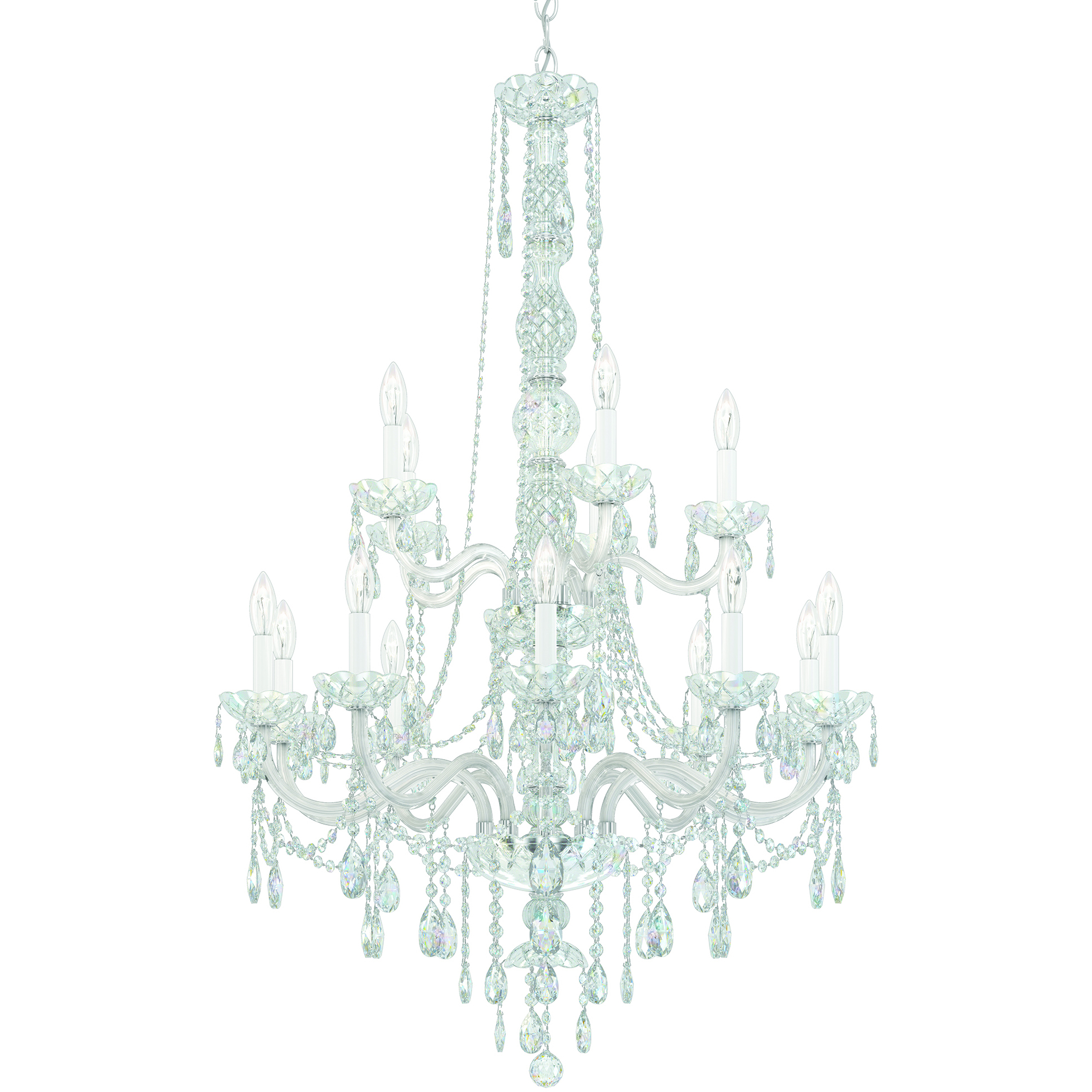 Arlington 15 Light 32 inch Polished Silver Chandelier Ceiling Light