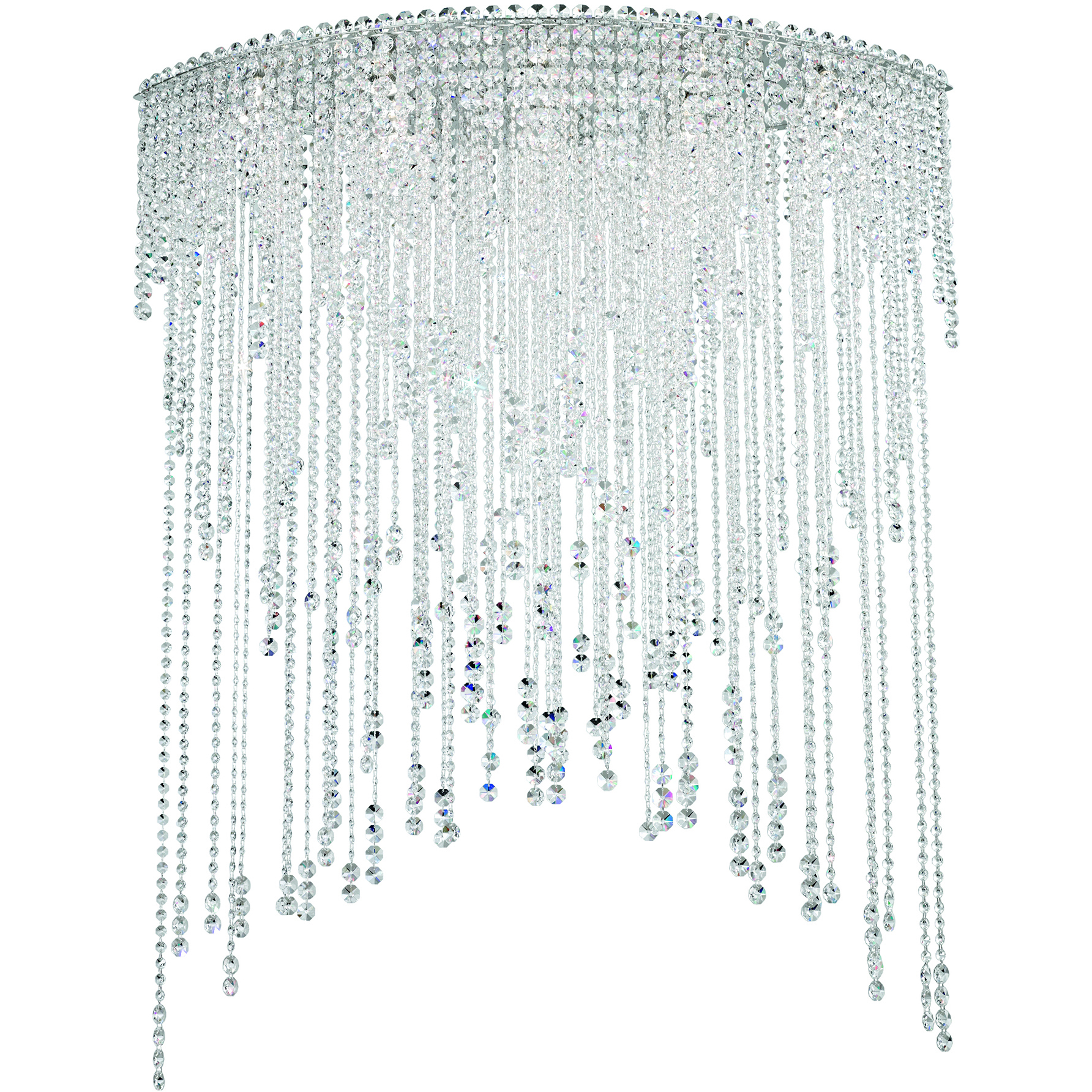 Chantant 8 Light 22 inch Polished Stainless Steel Flush Mount Ceiling Light in Radiance