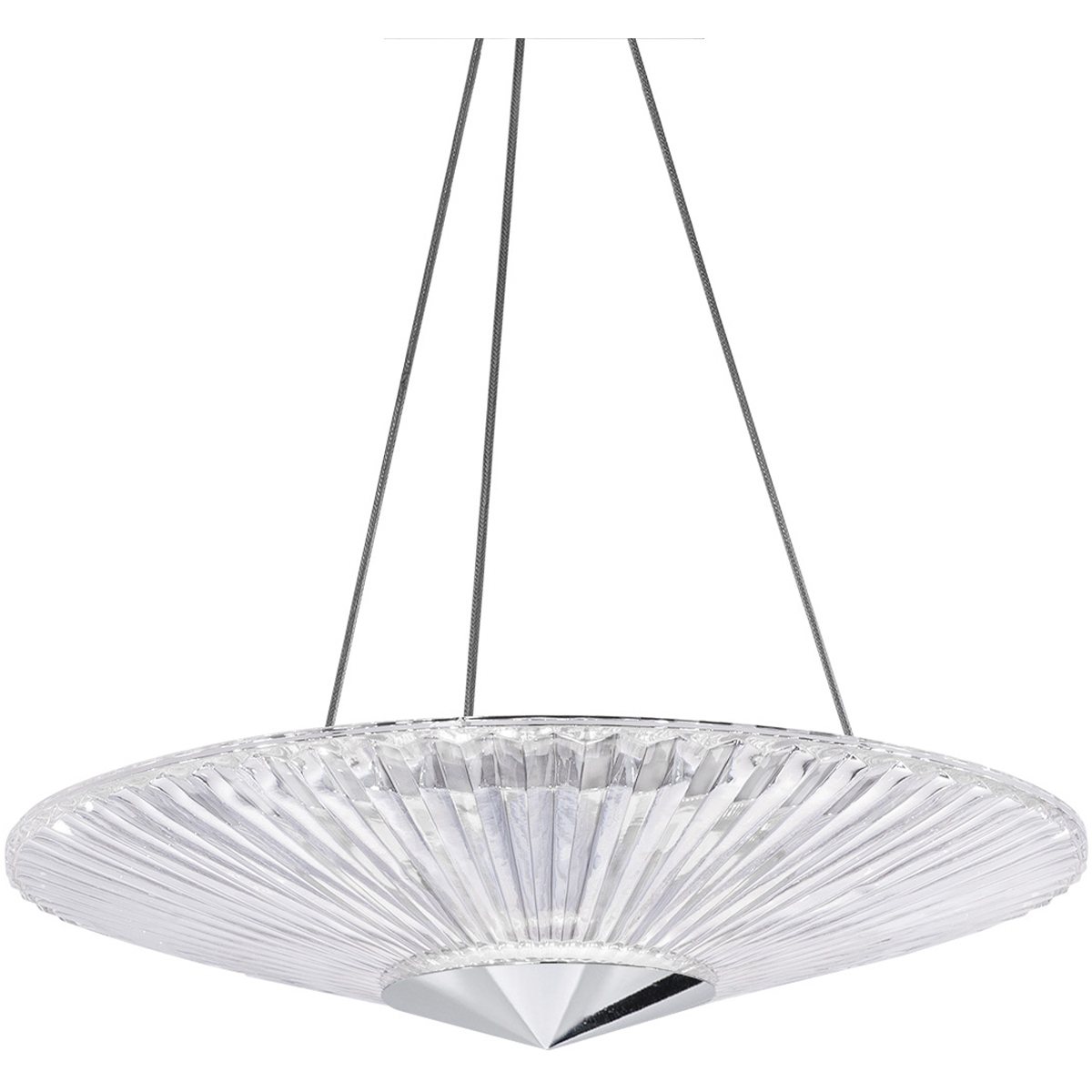 Signature Origami LED 18.8 inch Polished Chrome Pendant Ceiling Light, Schonbek Signature