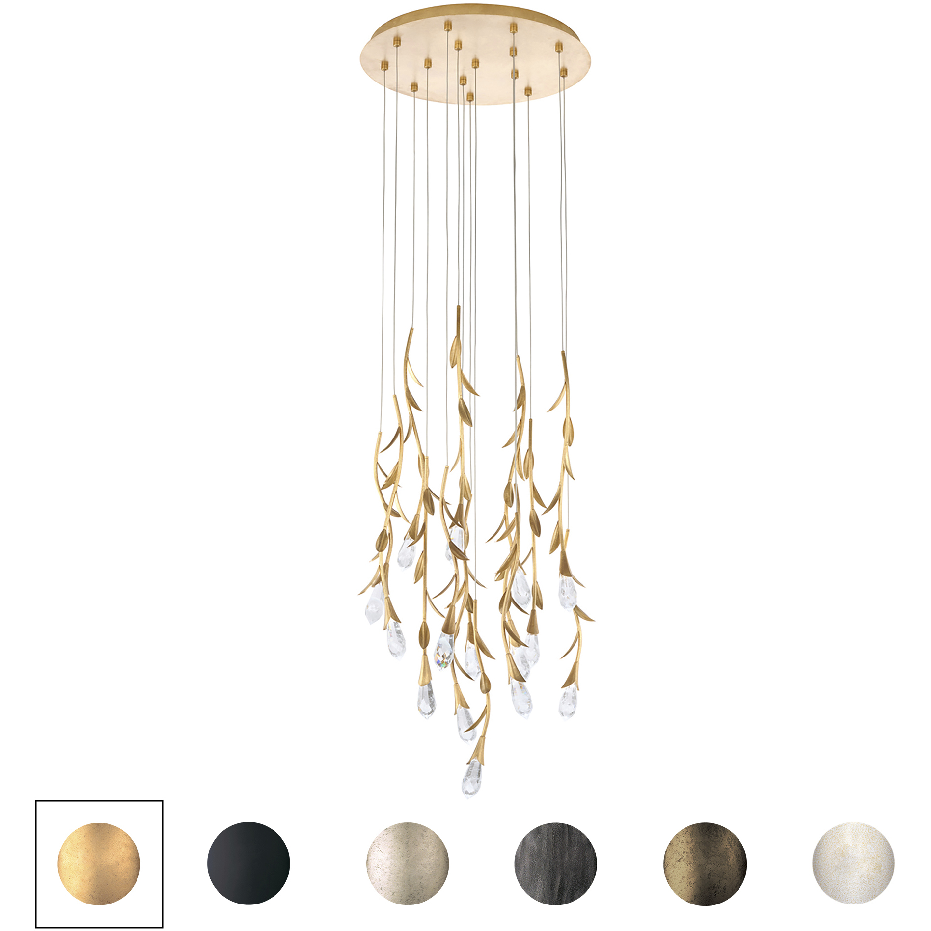 Signature Secret Garden LED 23 inch Heirloom Bronze Multi-Light Pendant Ceiling Light
