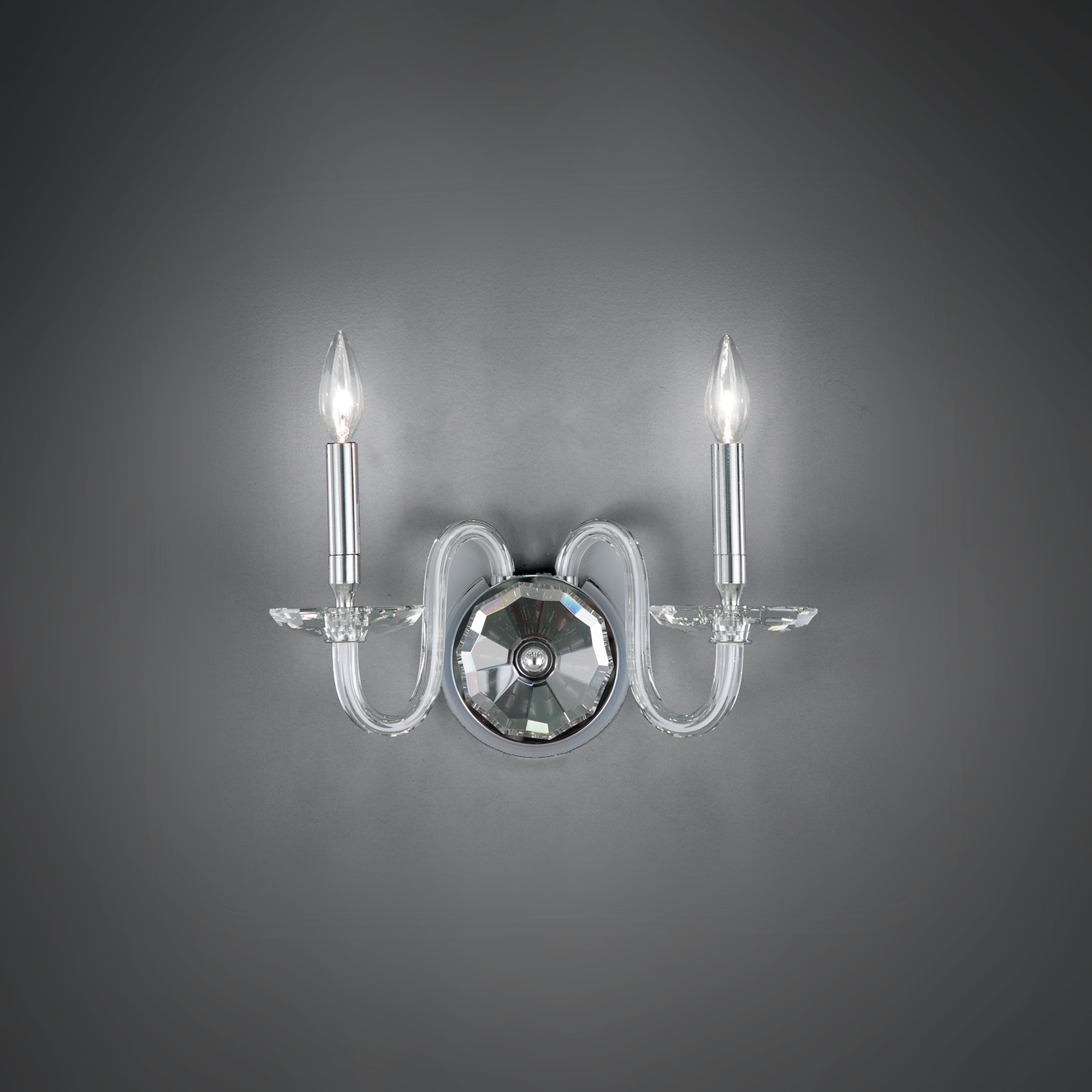 Signature Habsburg 2 Light 6.25 inch Polished Chrome Wall Sconce Wall Light, Schonbek Signature