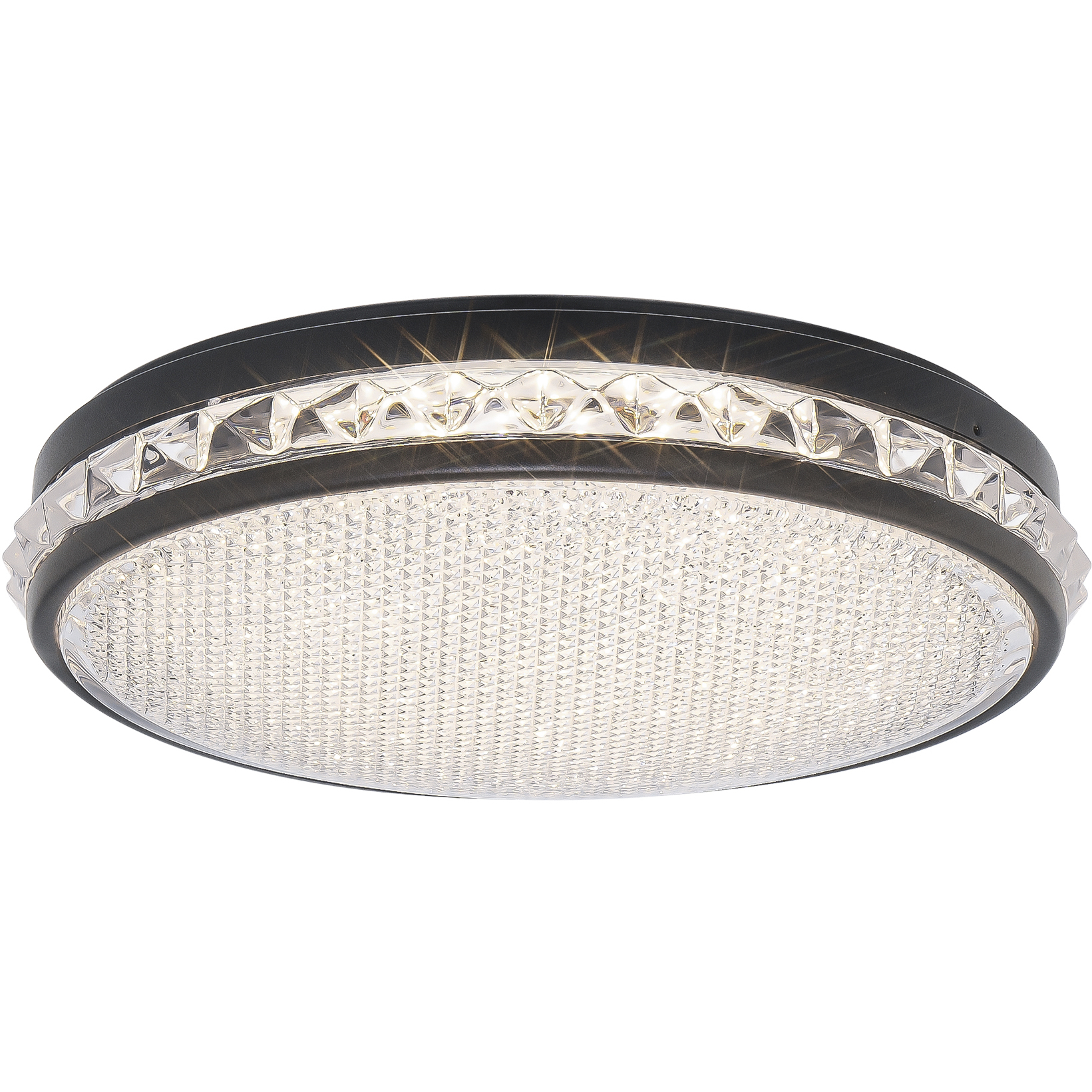 Signature Kristally LED 12 inch Black Flush Mount Ceiling Light