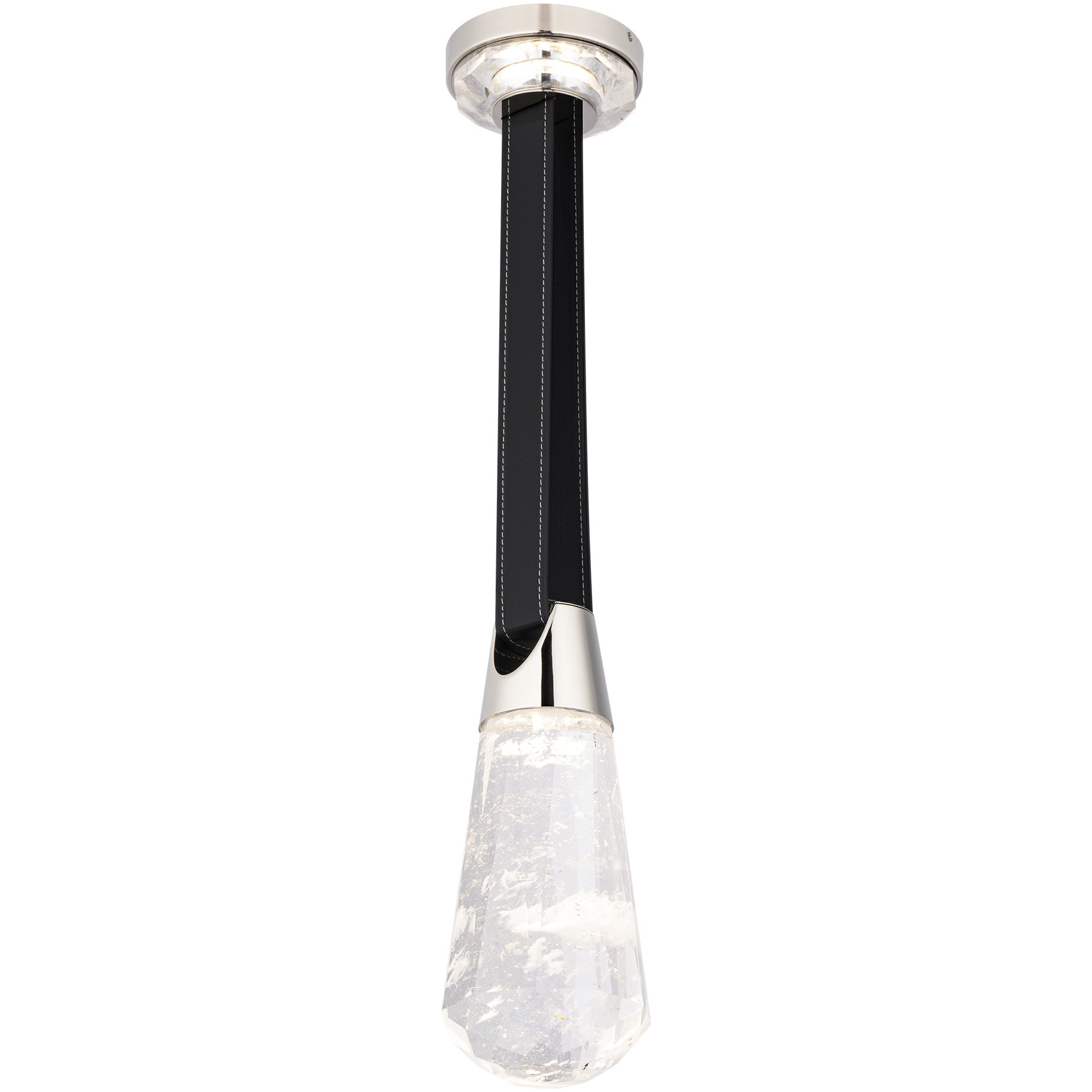 Beyond Strapped LED 4.8 inch Polished Nickel Pendant Ceiling Light, Beyond