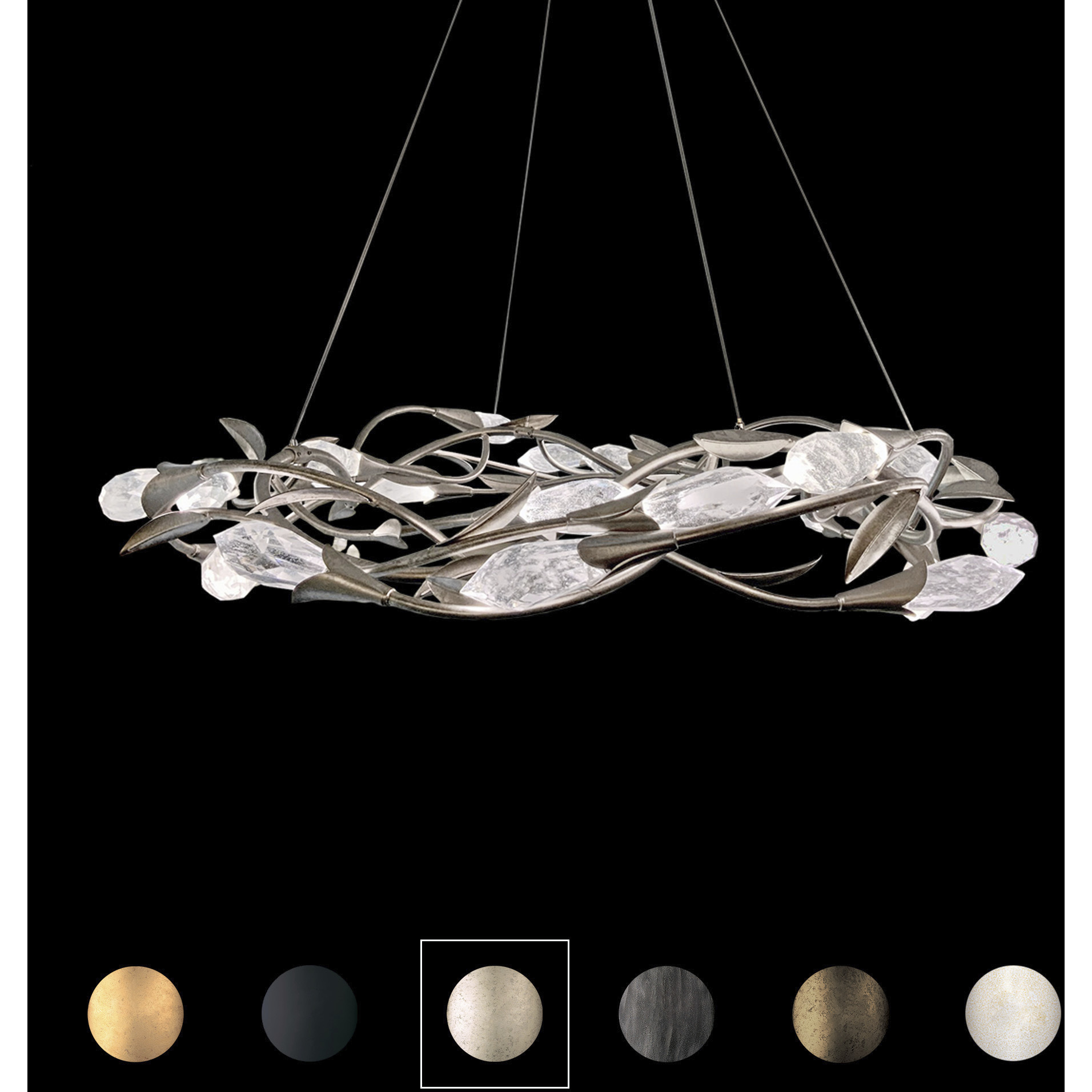 Signature Secret Garden LED 35.4 inch Heirloom Bronze Chandelier Ceiling Light, Schonbek Signature