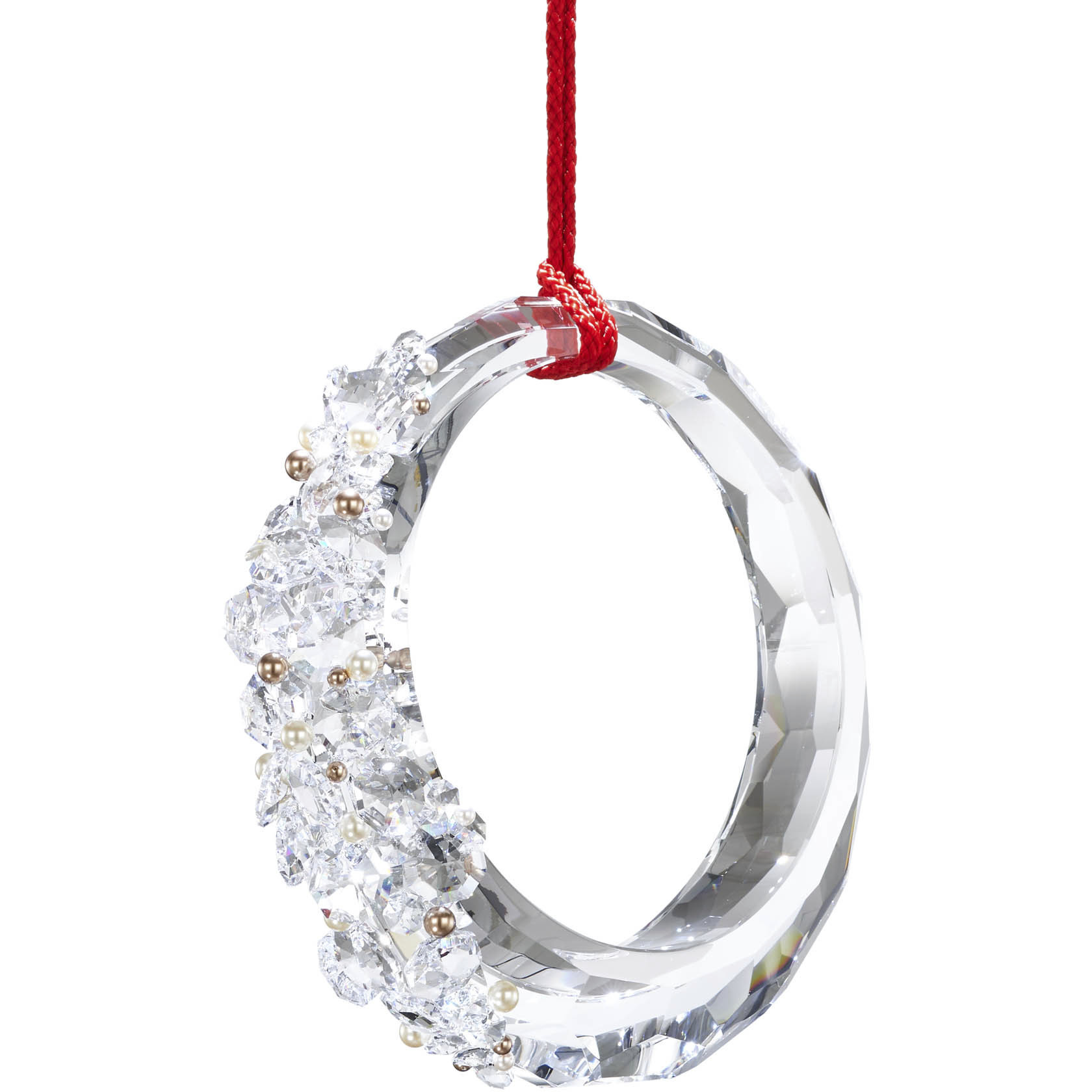 Forever Serenity LED 3.6 inch Polished Chrome Pendant Ceiling Light in Red Rope, Red Rope