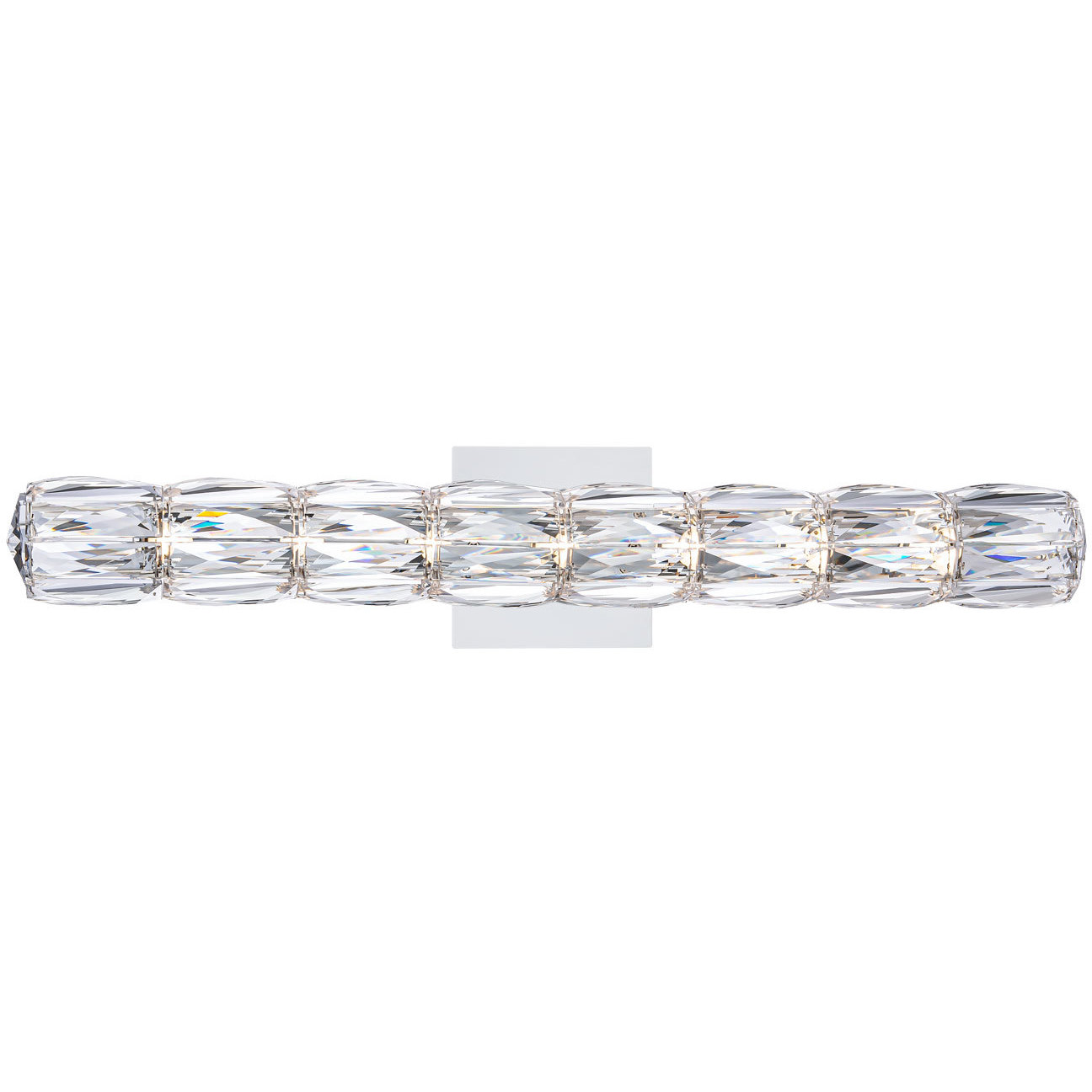 Signature Verve LED 24.9 inch Polished Stainless Steel Bath Vanity & Wall Light in Radiance, Schonbek Signature