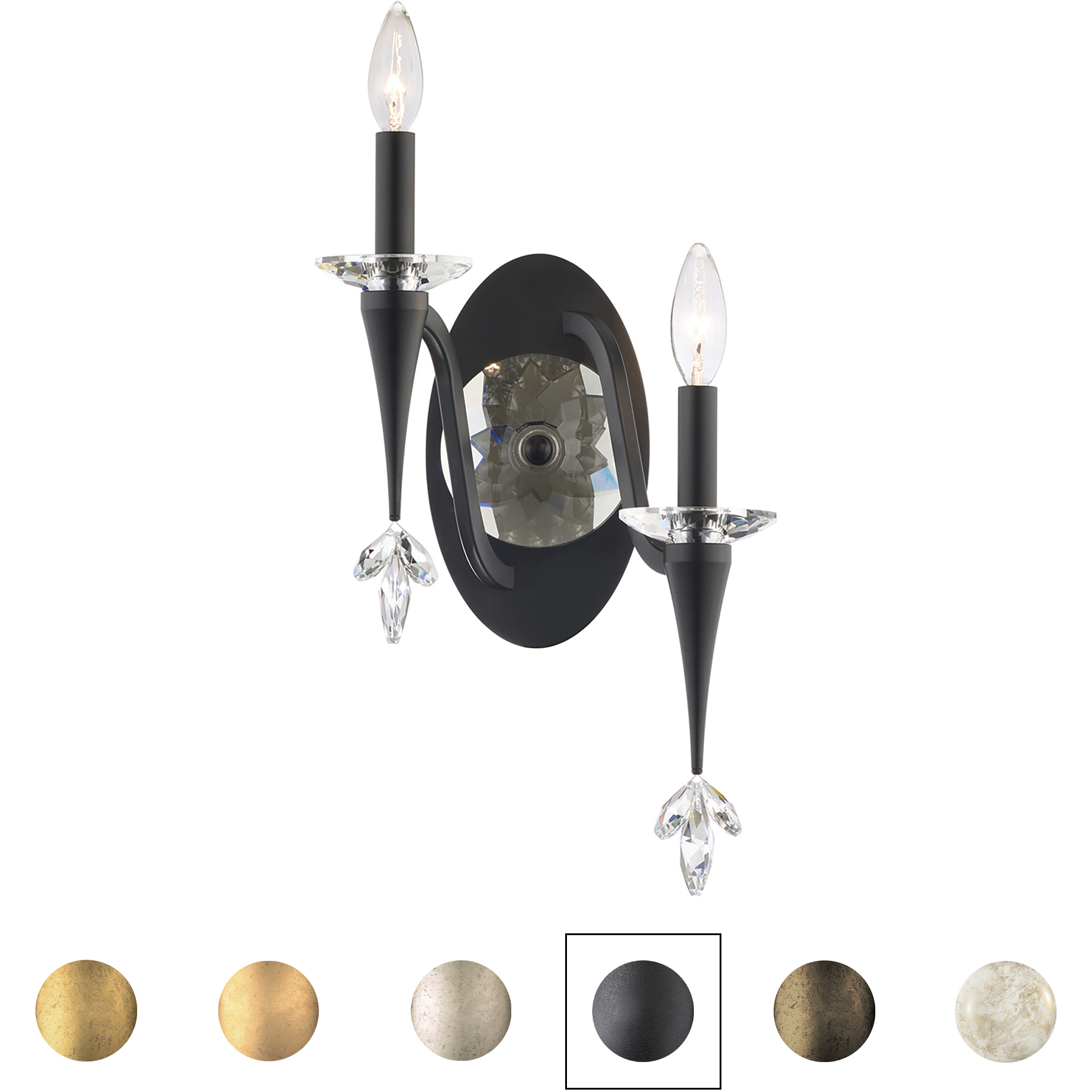 Signature Waverly 2 Light 7.5 inch Heirloom Gold Wall Sconce Wall Light, Right