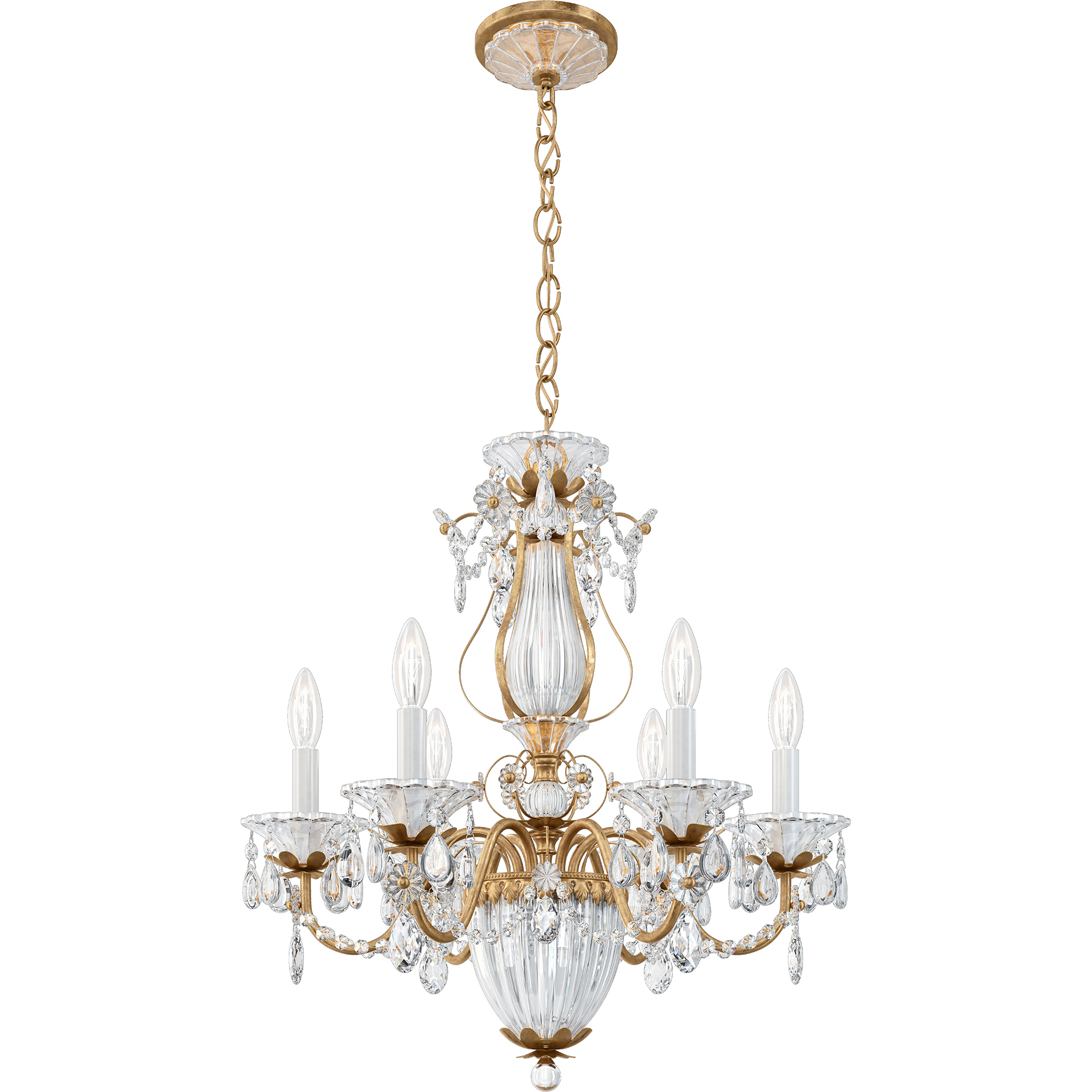 Bagatelle 7 Light 21 inch French Gold Chandelier Ceiling Light in Heritage