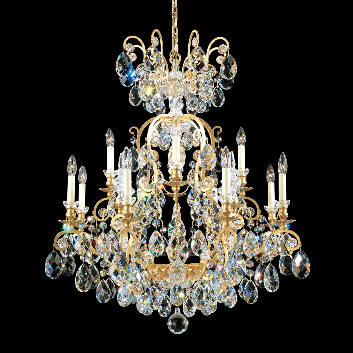Renaissance 13 Light 32 inch Antique Silver Chandelier Ceiling Light in Heritage