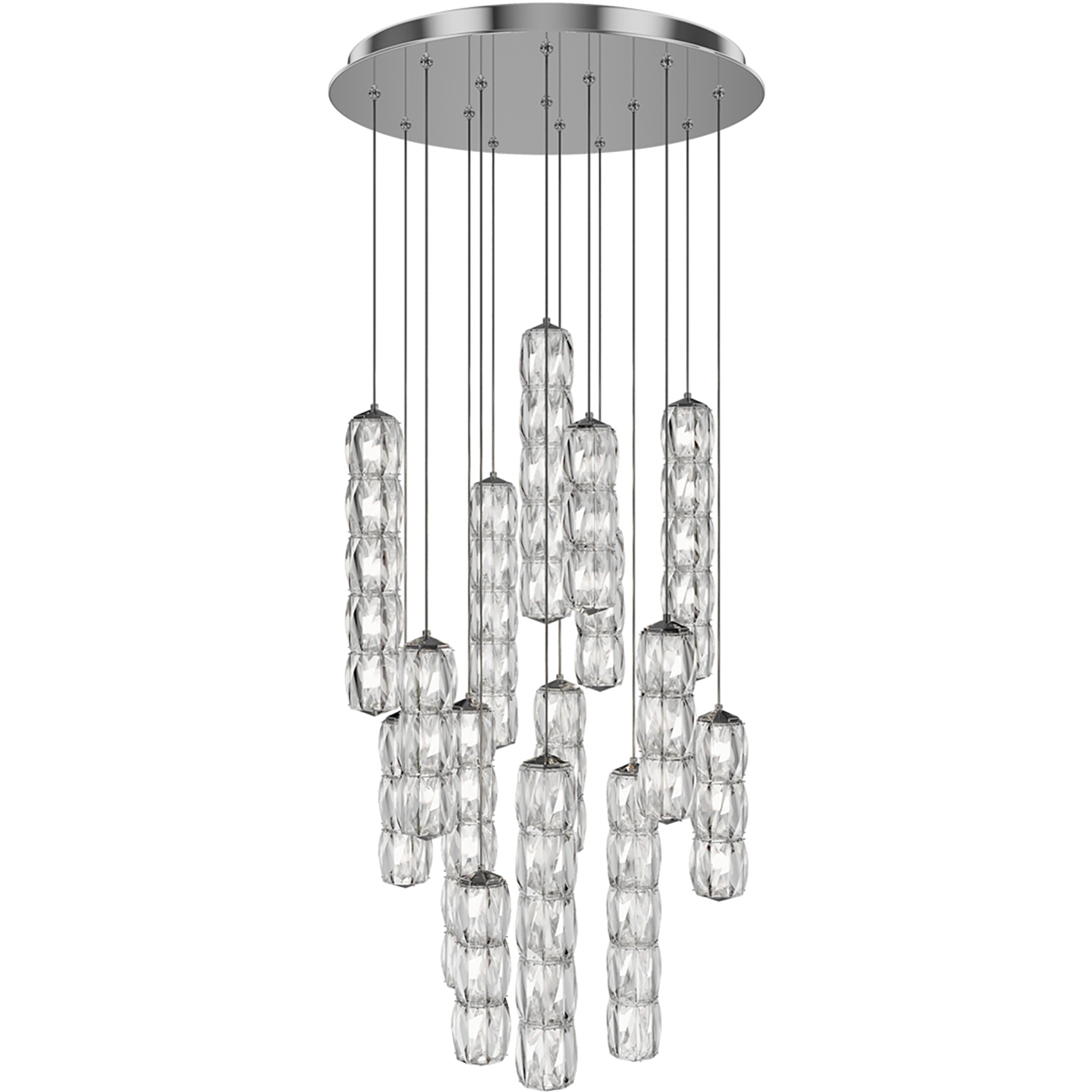 Signature Verve LED 23 inch Stainless Steel Multi-Light Pendant Ceiling Light