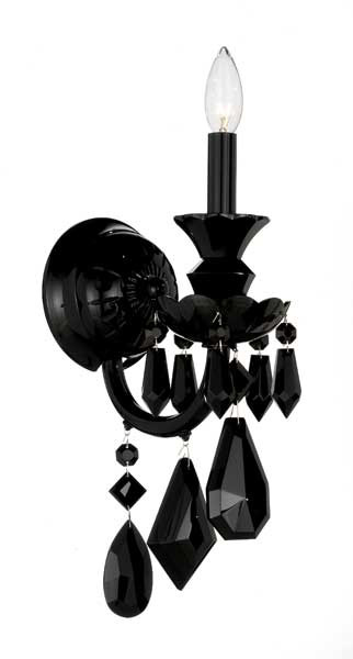 Hamilton 1 Light 7.5 inch Jet Black Wall Sconce Wall Light