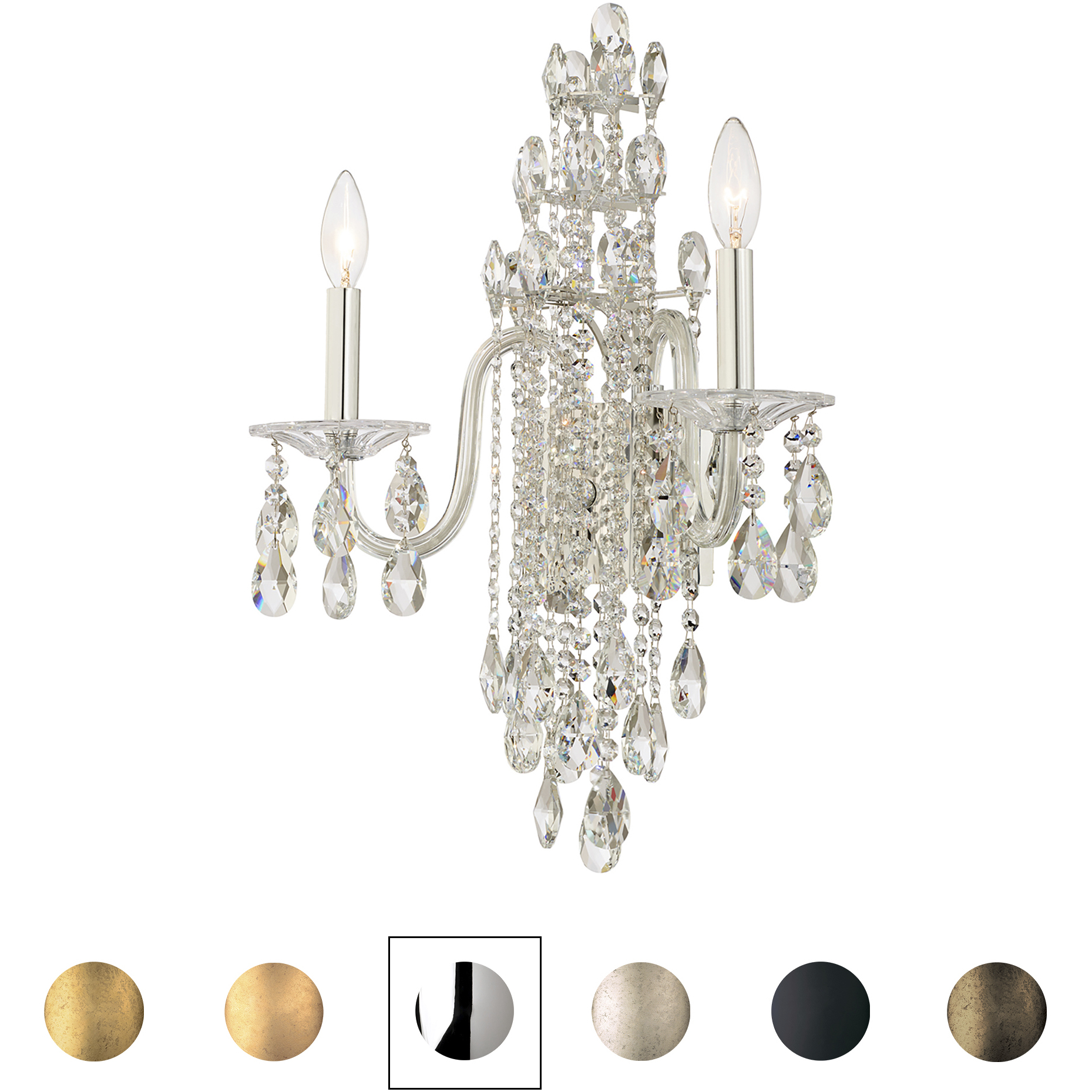 Signature Rainier 2 Light 6.5 inch French Gold Wall Sconce Wall Light