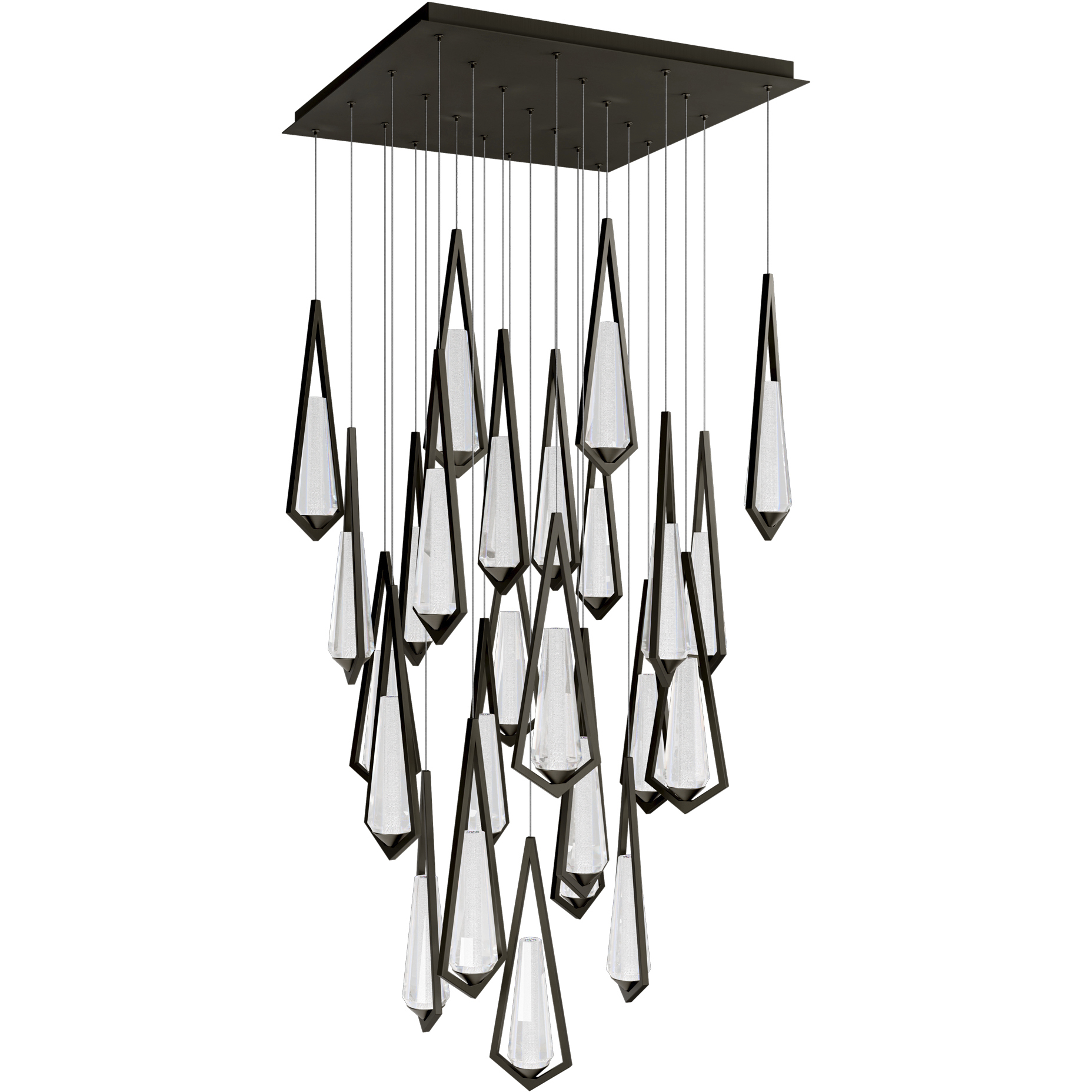 Beyond Devotion LED 28 inch Black Multi-Light Pendant Ceiling Light
