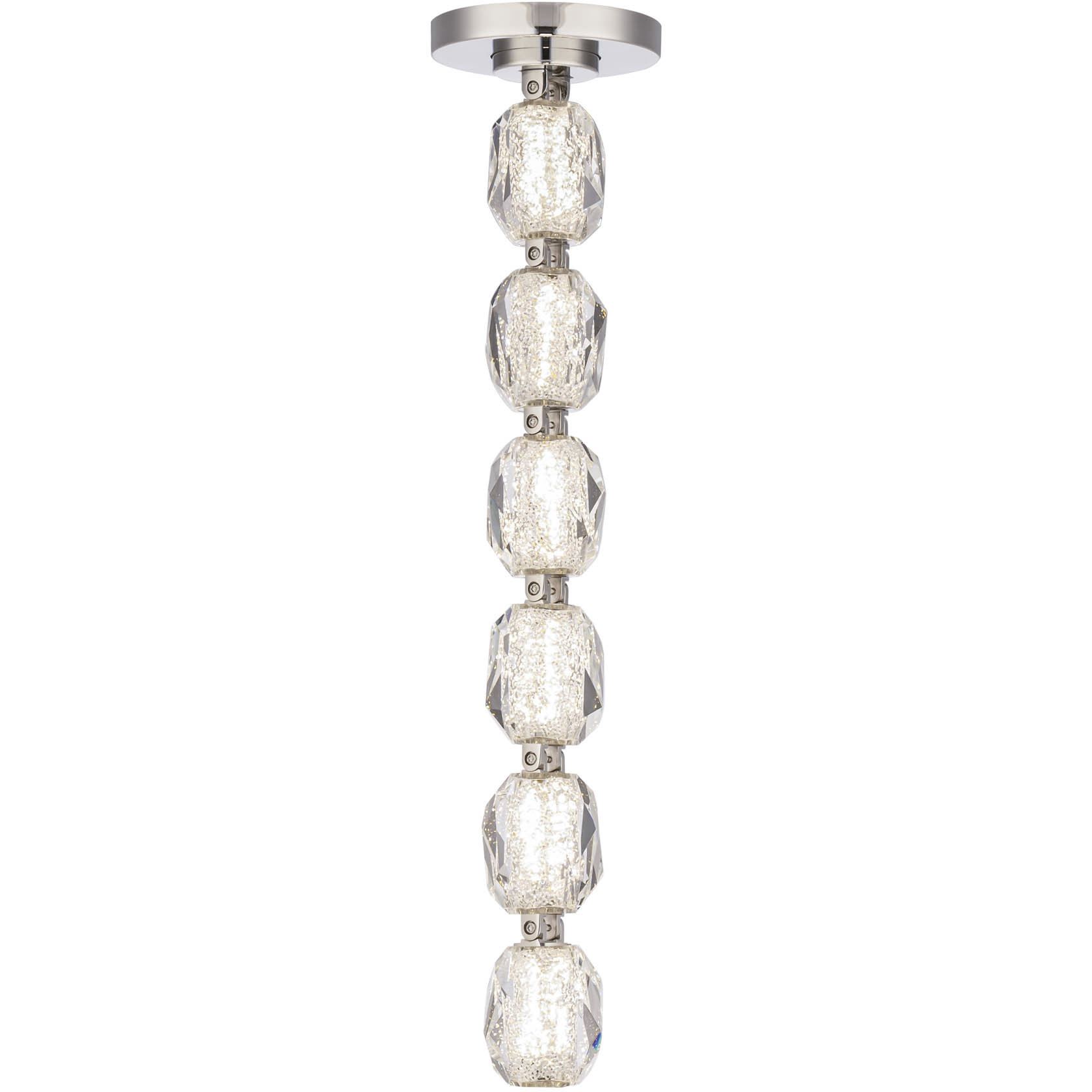 Forever Seduction LED 23 inch Polished Nickel Modular Pendant Ceiling Light, Remote Driver