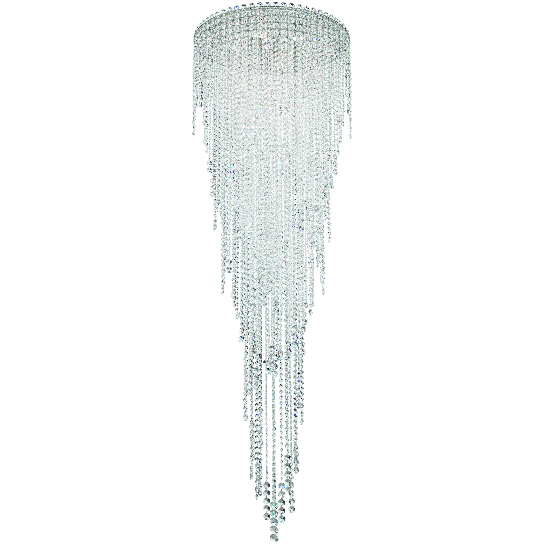 Chantant 6 Light Polished Stainless Steel Flush Mount Ceiling Light in Radiance