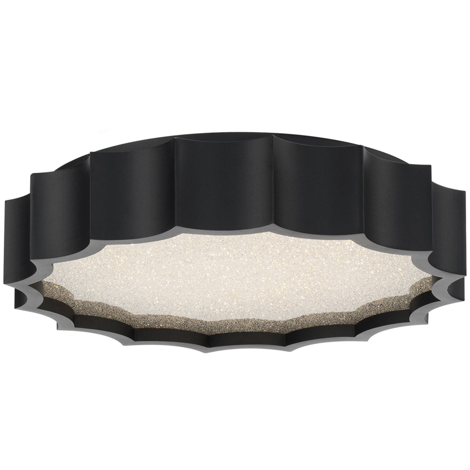 Signature Tarte LED 15.63 inch Black Flush Mount Ceiling Light