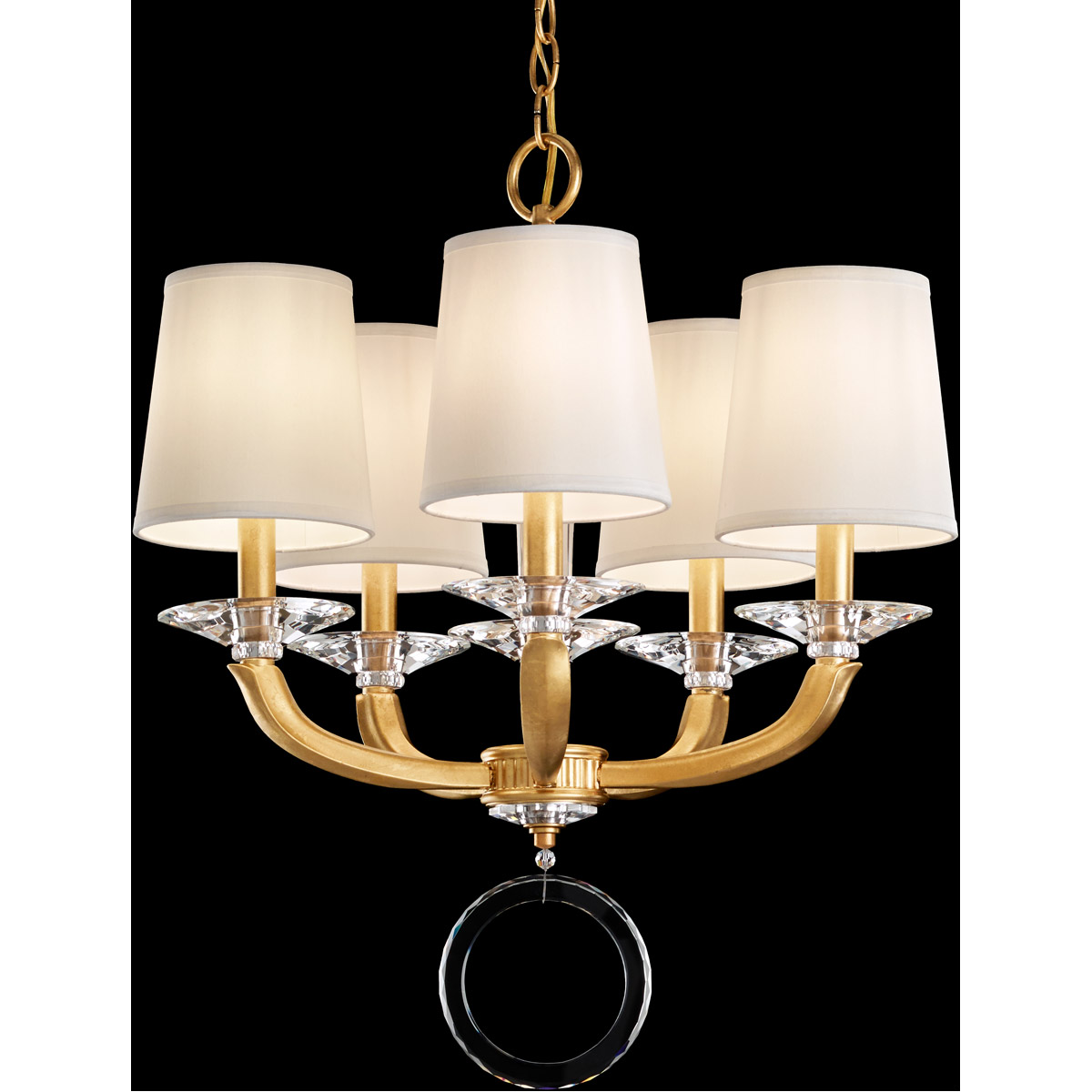 Emilea 5 Light 19.5 inch Antique Silver Chandelier Ceiling Light