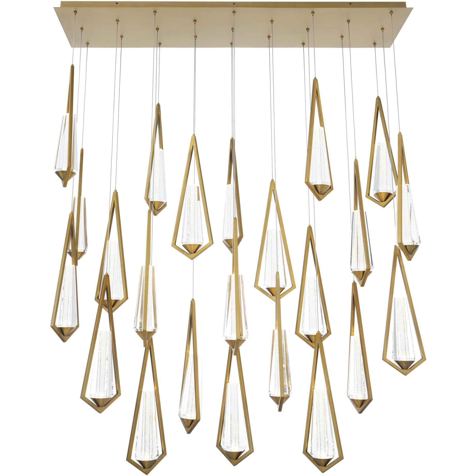 Beyond Devotion LED 12 inch Aged Brass Multi-Light Pendant Ceiling Light