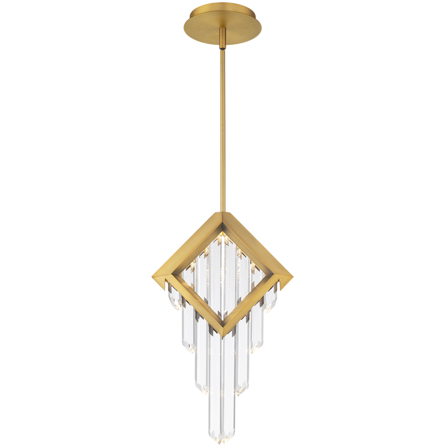 Beyond Behold LED 2.5 inch Aged Brass Mini Pendant Ceiling Light
