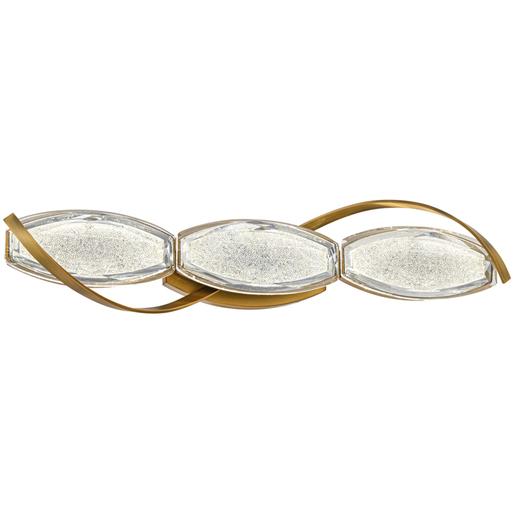 Signature Bijoux LED 27.38 inch Aged Brass Bath Vanity & Wall Light