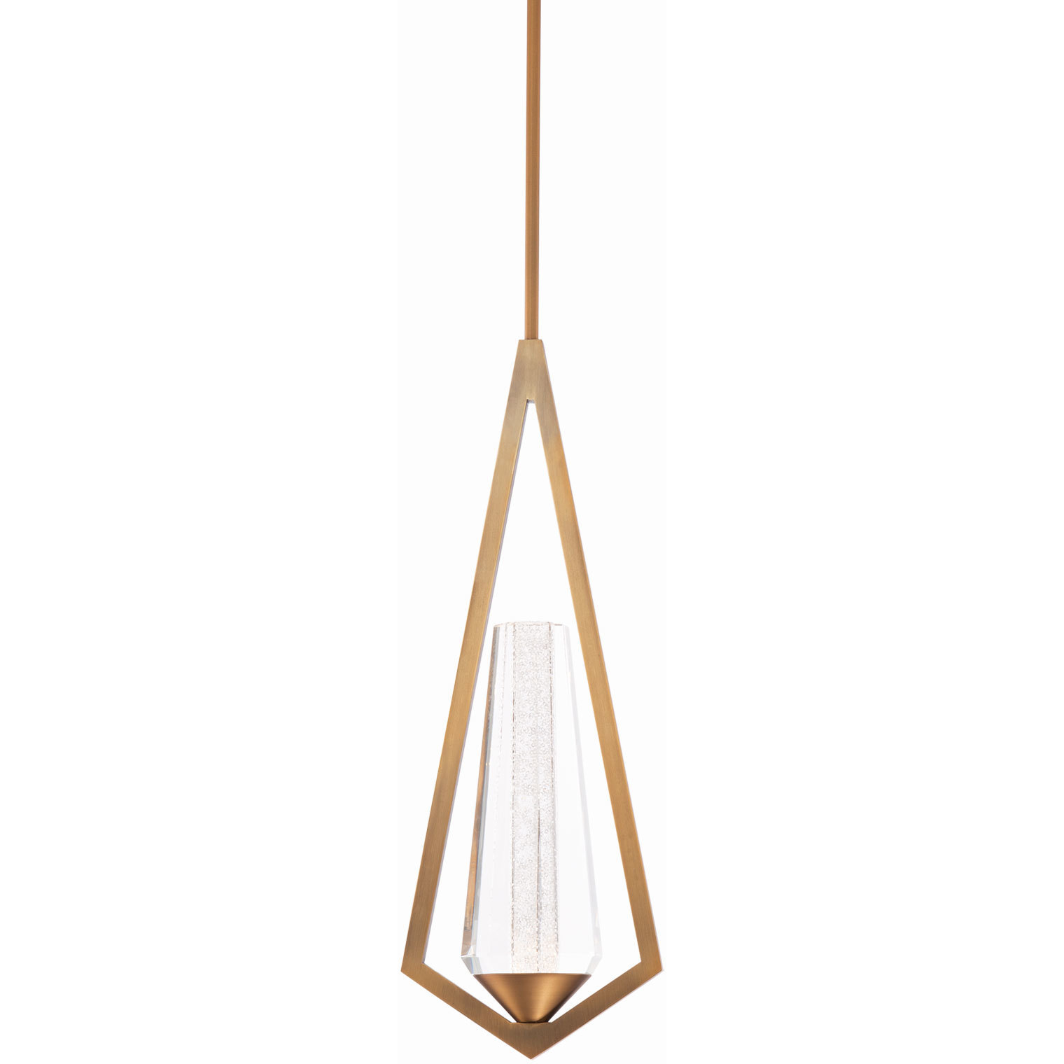 Beyond Devotion LED 3 inch Aged Brass Pendant Ceiling Light, Beyond