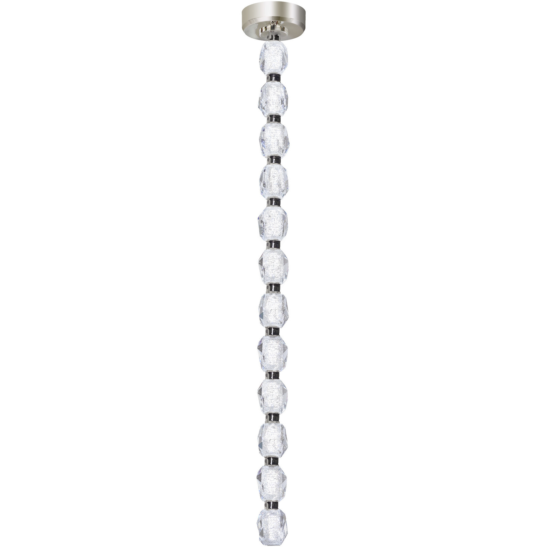 Forever Seduction LED 45.6 inch Polished Nickel Modular Pendant Ceiling Light, Driver in Canopy