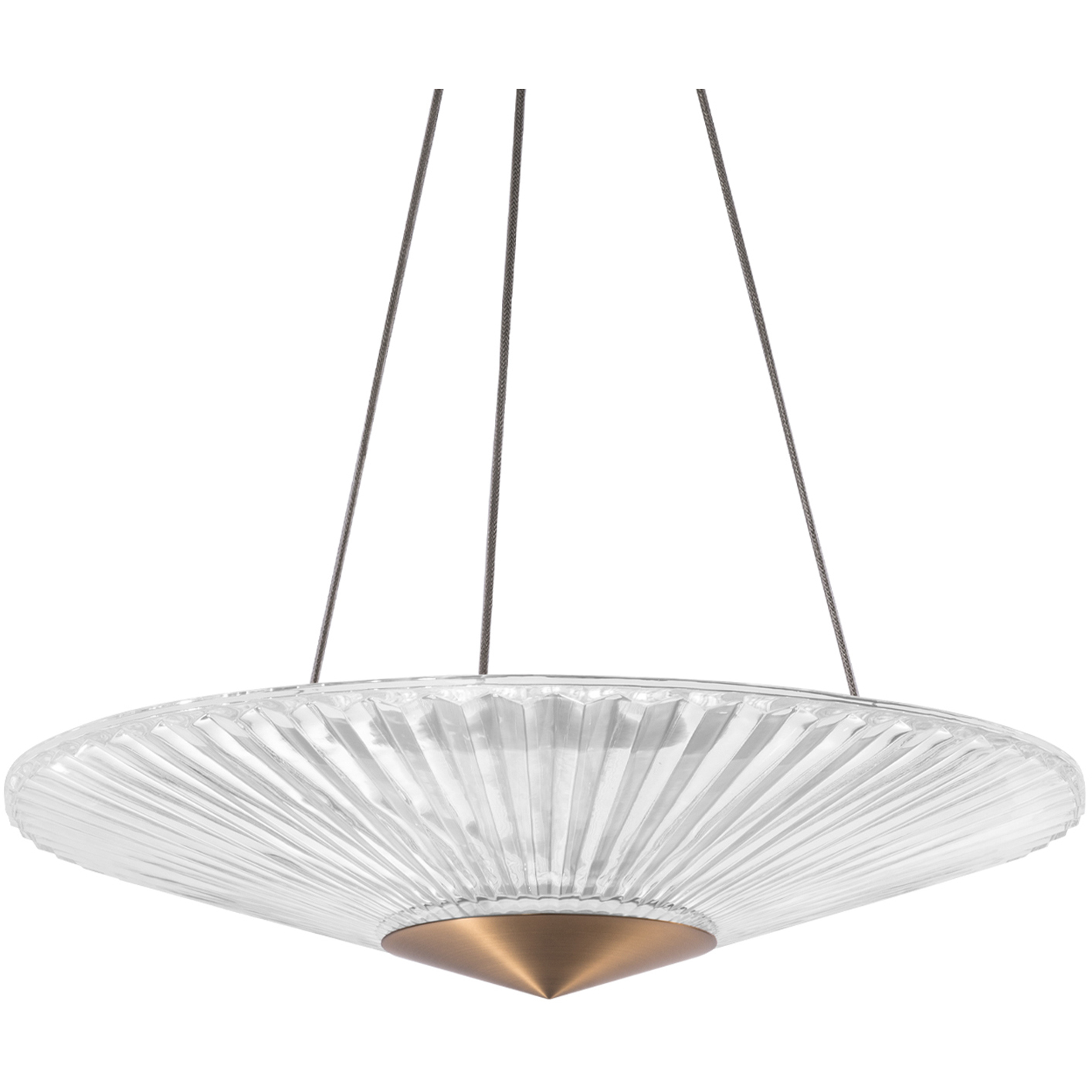 Signature Origami LED 23.8 inch Aged Brass Pendant Ceiling Light, Schonbek Signature