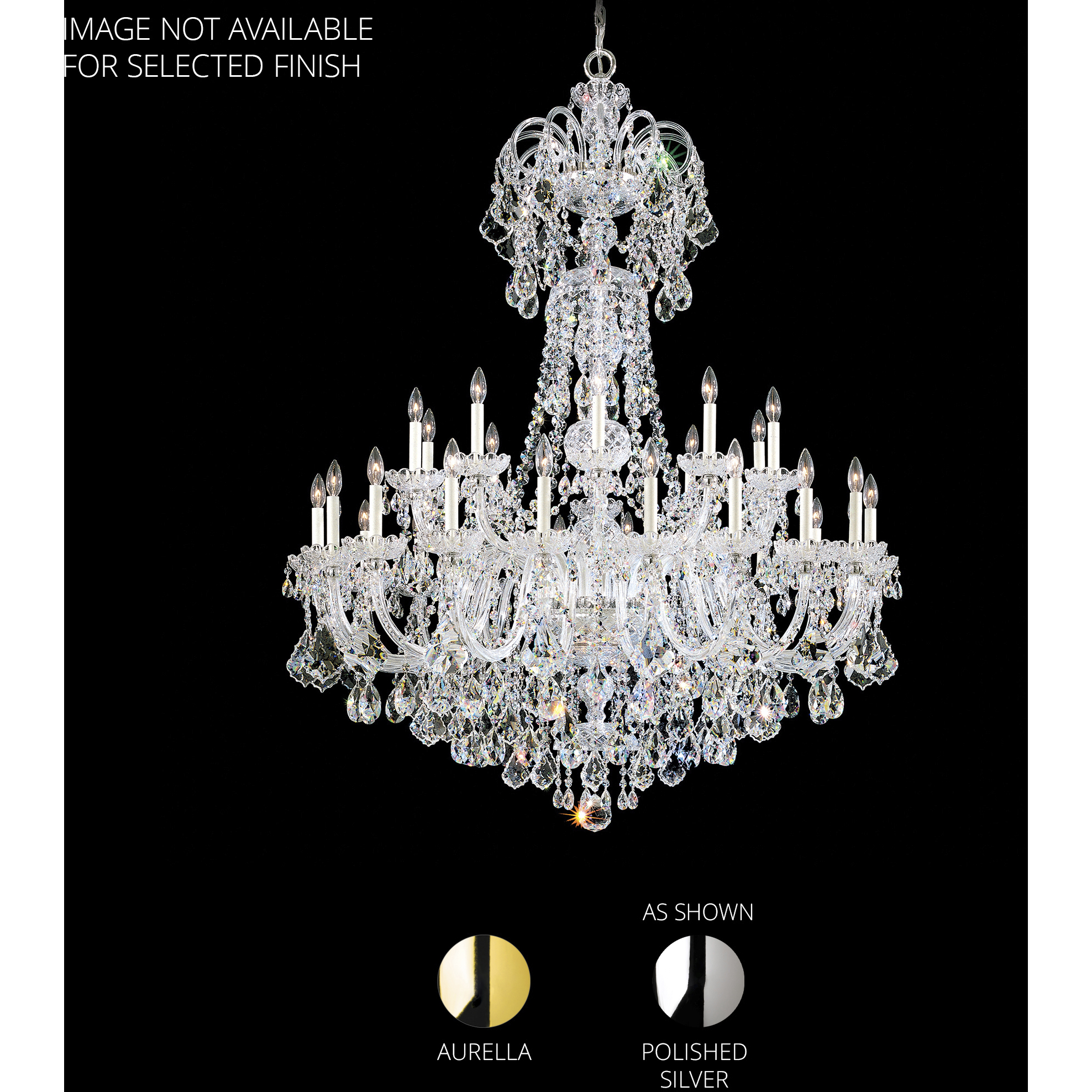 Olde World 35 Light Aurelia Chandelier Ceiling Light in Heritage