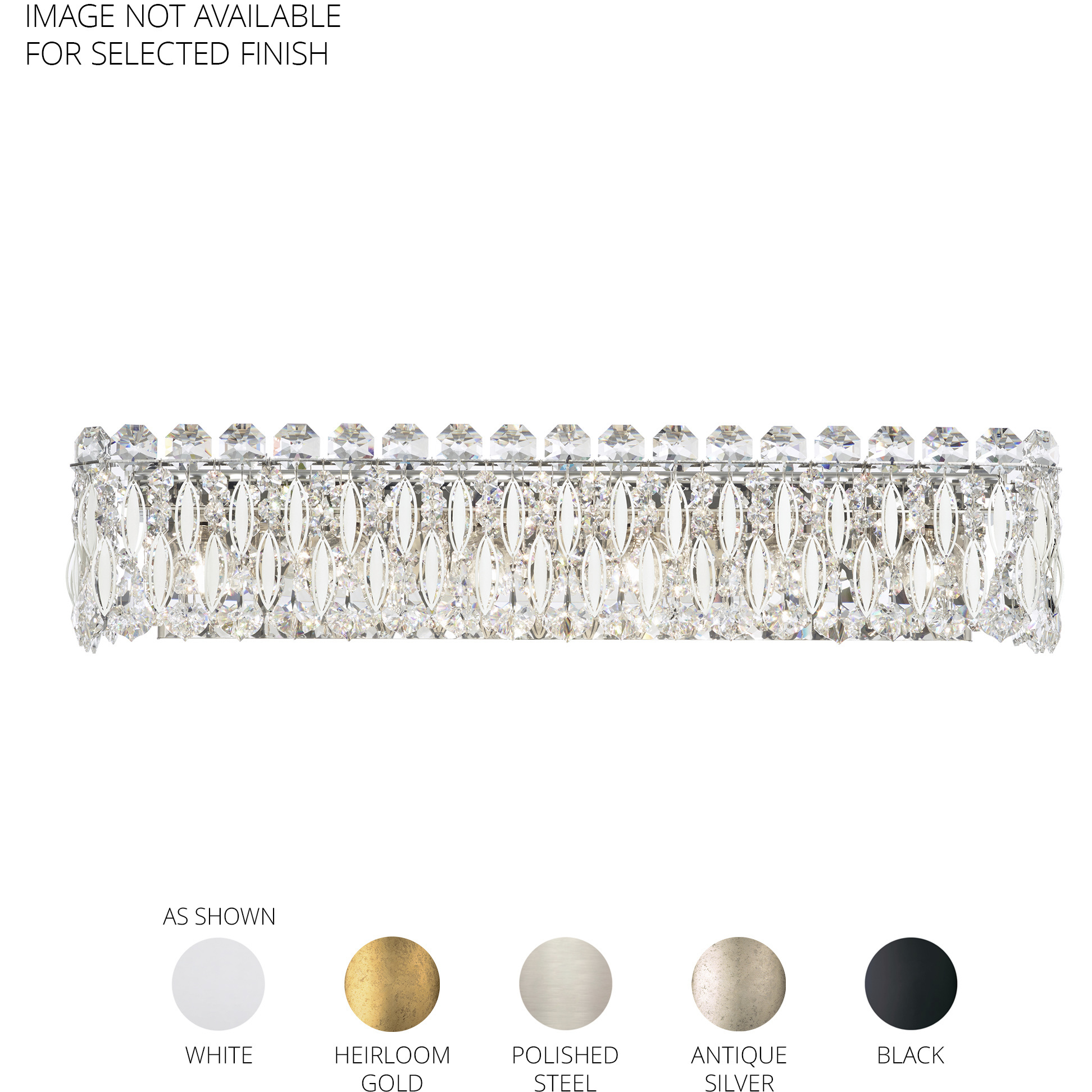 Sarella 6 Light 25.5 inch Antique Silver Bath Vanity & Wall Light in Radiance